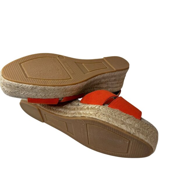 Boden Orange Espadrille Wedge Sandals Women’s EU 39 / US 8.5 – NWOT - Picture 8 of 8